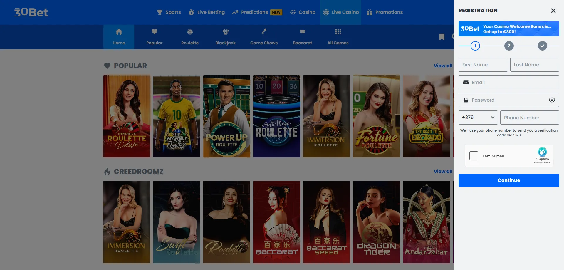 Apostas esportivas no 30bet Casino — futebol, eSports e muito mais