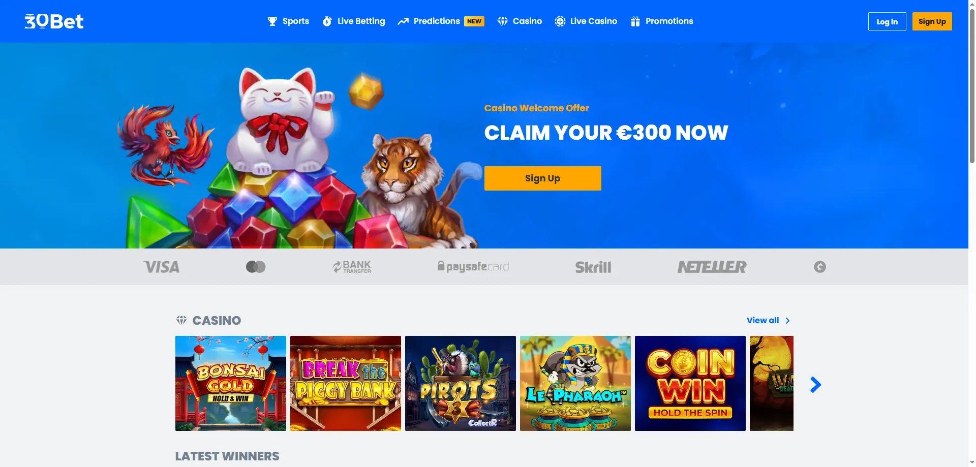 30bet Casino — resolvendo problemas de login e cadastro